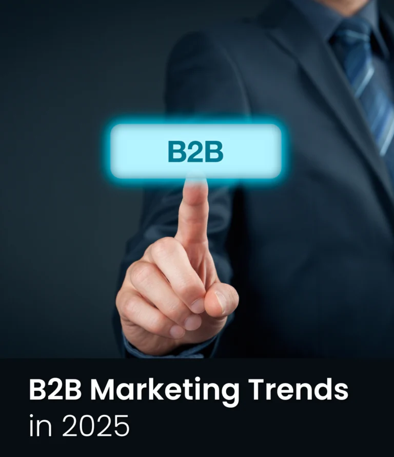 This picture depicts B2B marketing trends in 2025.