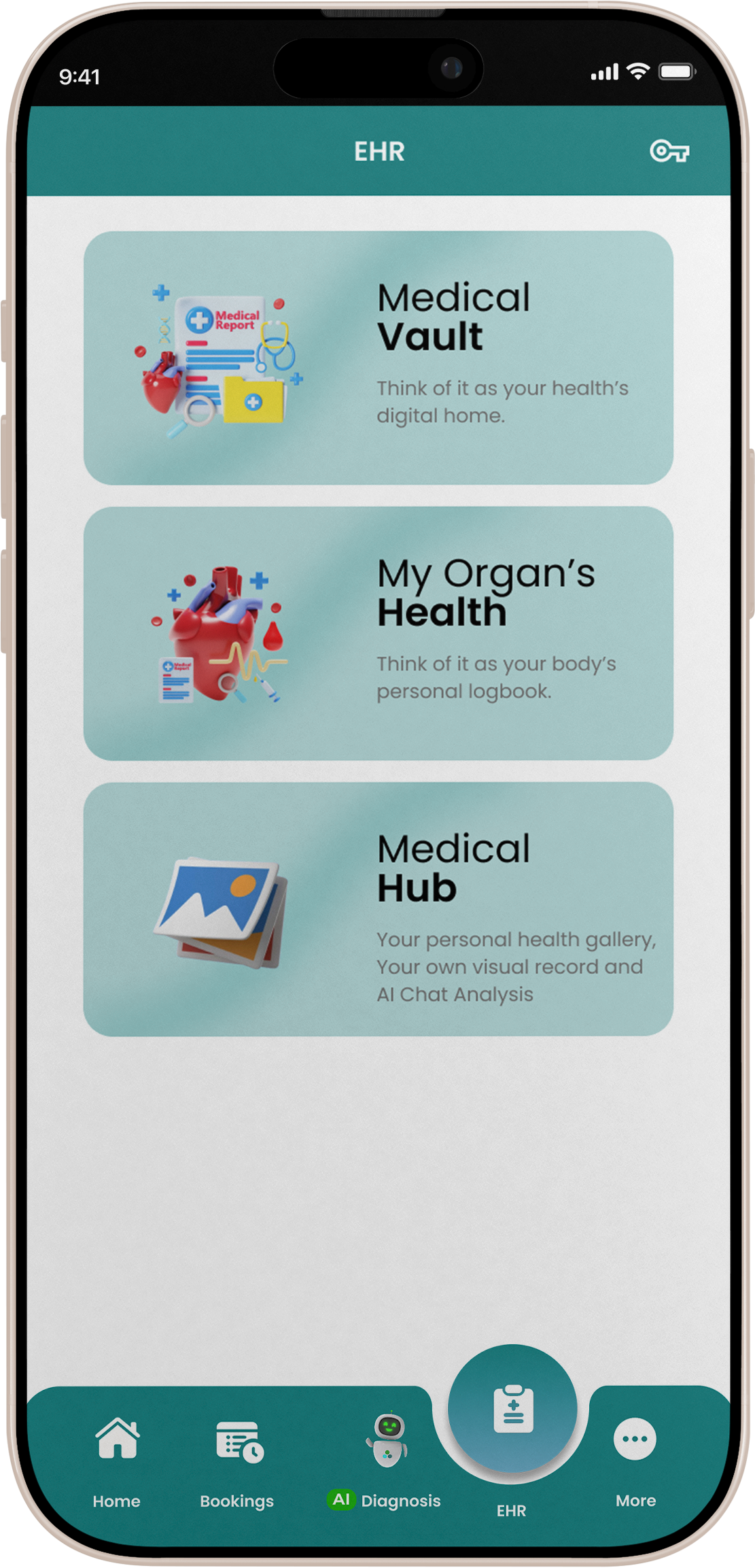 Electronic health records vault