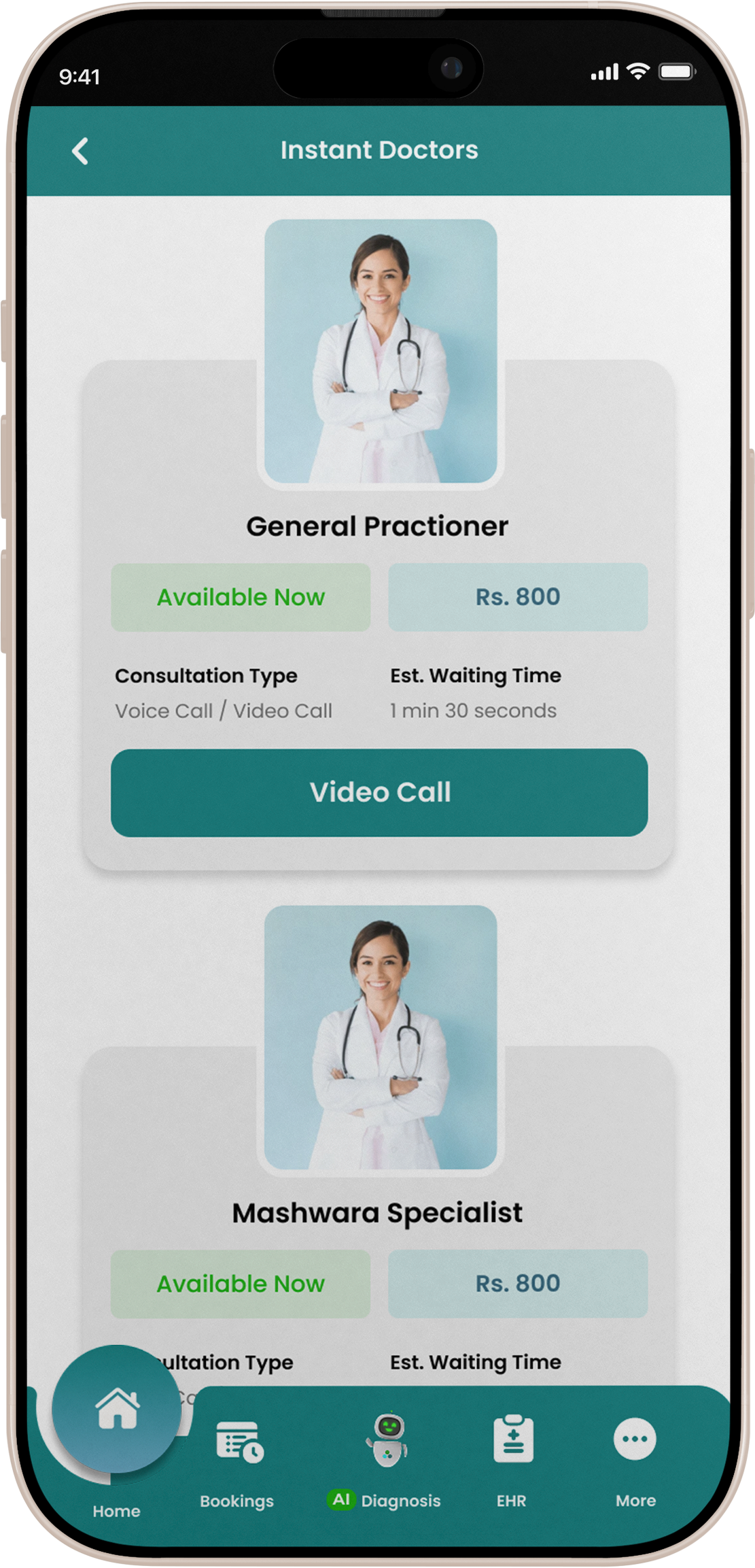 Instant doctor consultation
